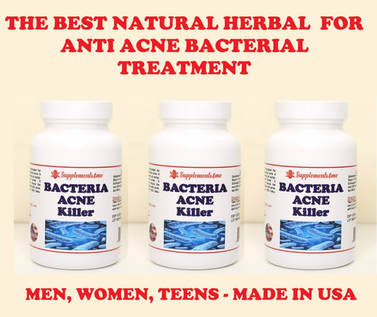 GET RID OF ACNE BACTERIA TREATMENT FOR MEN & WOMEN - Made in USA - 100% Natural