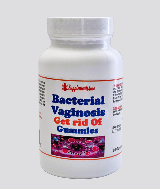 GET RID OF BACTERIAL VAGINOSIS BACTERIAL FOR WOMEN & MEN - Antibacterial, Anti-inflammatory - 60 GUMMIES - MADE IN USA