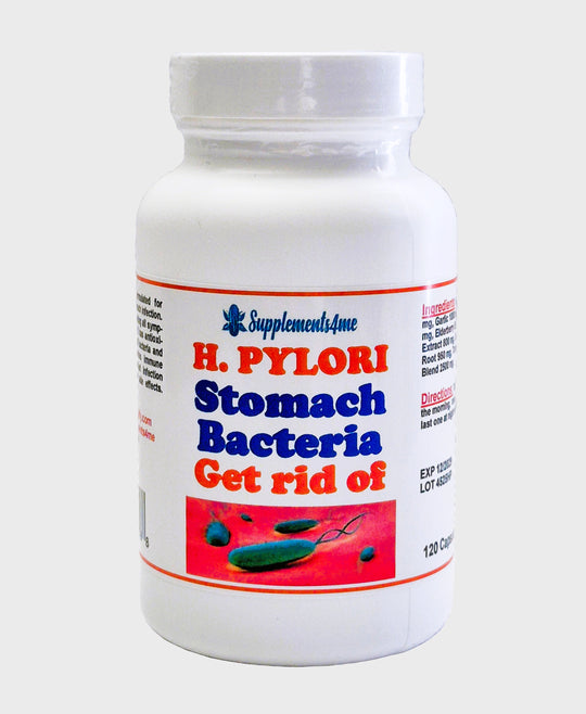 GET RID OF STOMACH BACTERIA - KILL THE BACTERIA H. PYLORI - to Treat and Prevent - MADE IN USA