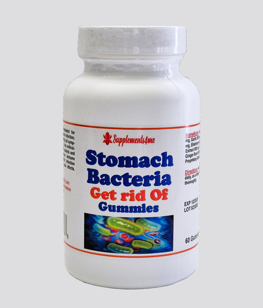 ELIMINATE STOMACH BACTERIA H PYLORI RIGHT AWAY - STRONGEST HERBAL FORMULA - GUMMIES - M ADE IN USA