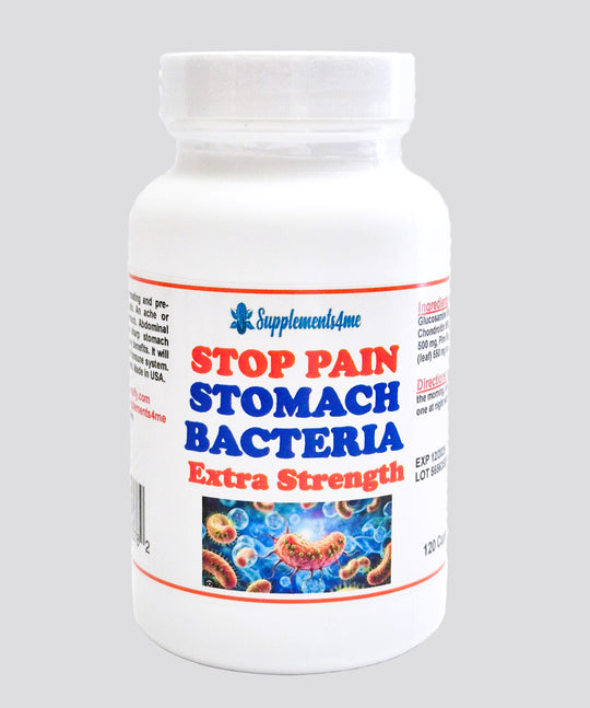 STOP STOMACH BACTERIA PAIN FOREVER - STRONGEST PAIN KILLER OF H. PYLORI PAIN MADE IN USA