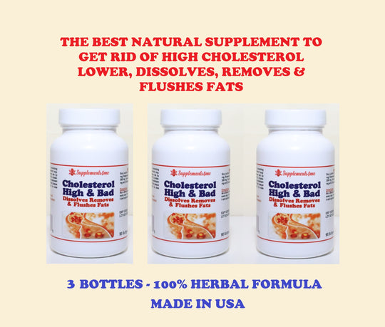 GET RID OF BAD CHOLESTEROL -  REMOVER & FLUSHER ANTIOXIDANT SUPPLEMENT - MADE IN USA