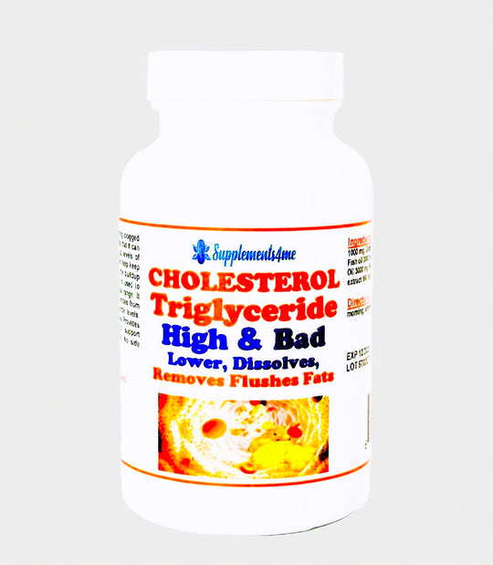 GET RID OF BAD CHOLESTEROL & HIGH TRIGLYCERIDES - REMOVE & FLUSH OUT - MADE IN USA