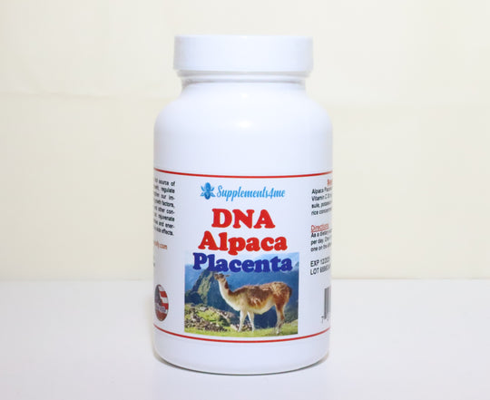 ANTI AGING Alpaca DNA Placenta with Collagen, Vitamin C - Made in USA - 60 capsules