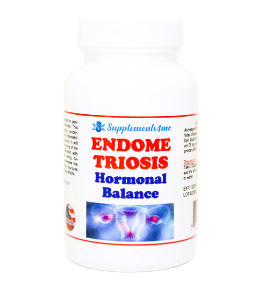 ENDOMETRIOSIS HORMONAL BALANCE FOREVER - 100% HERBAL FORMULA - MADE IN USA