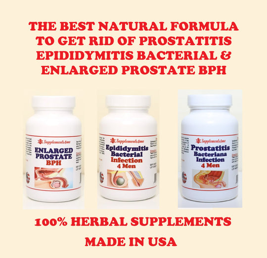 GET RID OF PROSTATITIS, EPIDIDYMITIS & ENLARGED PROSTATE NATURALLY - KILL ANY STIs BACTERIAL INFECTION - STRONGEST ANTI IFLAMMATORY  - MADE IN USA