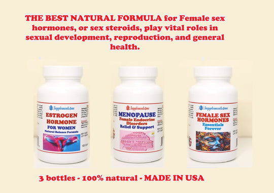 INCREASE ESTROGEN HORMONE LEVELS - MENOPAUSE - INCREASE LIBIDO - MADE IN USA