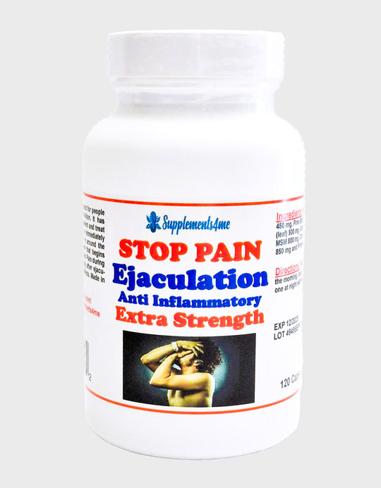 STOP PAINFUL EJACULATIONS NATURALLY - STRONGEST EJACULATION PAIN KILLER - MADE IN USA