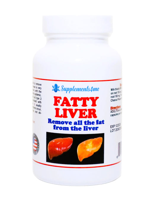 GET RID OF FATTY LIVER NATURALLY - STRONG DETOXING LIVER - MADE IN USA