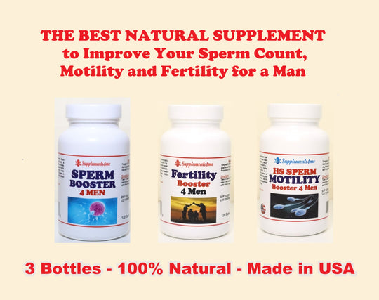 Fertility Men Booster - Men Infertility Treatment ( 360 caps - Made in USA )