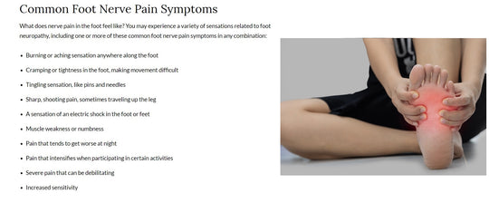 STOP THE FOOT & HAND NERVE PAIN - NERVE PAIN MIRACLE - MADE IN USA