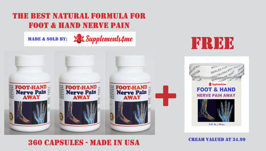 GET RID OF FOOT & HAND NERVE PAIN - STRONGEST NERVE PAIN KILLER - MADE IN  USA