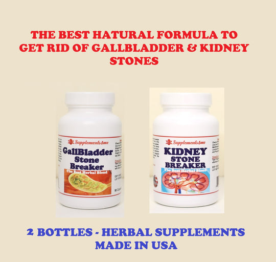 GET RID OF KIDNEY STONES NOW - GALLBLADDER STONE BREAKER to Treat & Prevent - MADE IN USA