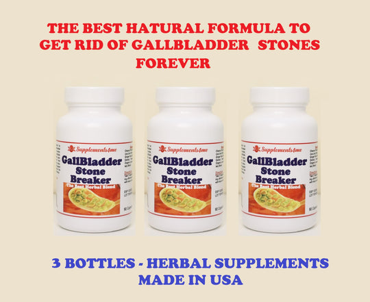 GET RID OF GALLBLADDER STONES NOW - GALLSTONES BREAKER -  BEST HERBAL FORMULA - MADE IN USA