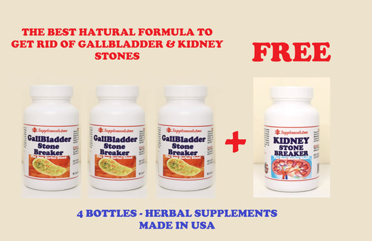GET RID OF KIDNEY STONE & GALLBLADDER STONE BREAKER - MADE IN USA