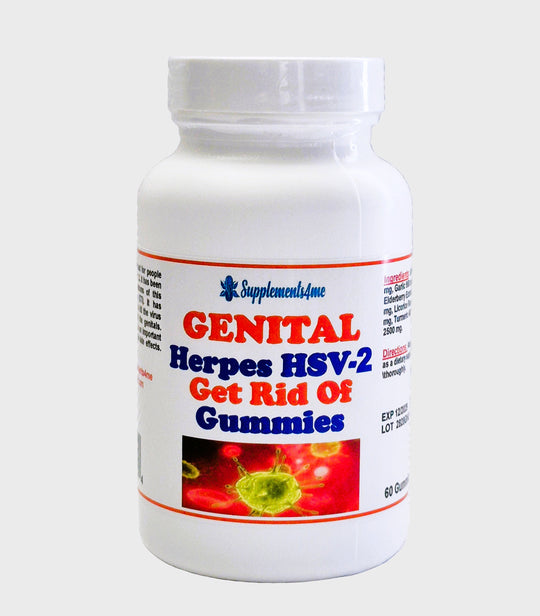 GET RID OF GENITAL HERPES 1 2 - Virus-Defense - Sexually transmitted diseases 60 GUMMIES - MADE IN USA