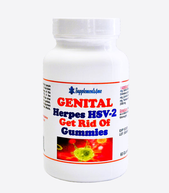 GET RID OF GENITAL HERPES 1 2 - Virus-Defense - Sexually transmitted diseases 60 GUMMIES - MADE IN USA