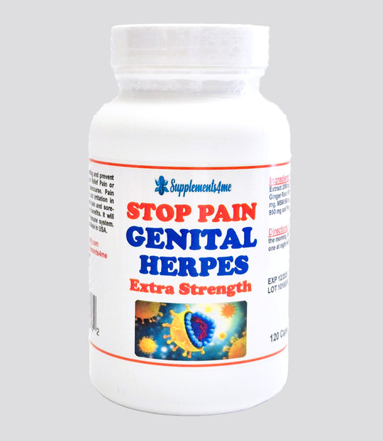 STOP THE GENITAL HERPES 1 & 2 PAIN NOW - EXTRA STRENGTH - STRONGEST PAIN KILLER -MADE IN USA