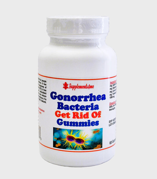 GET RID OF GONORRHEA BACTERIAL INFECTION -  TREAT PREVENT 60 GUMMIES - MADE IN USA