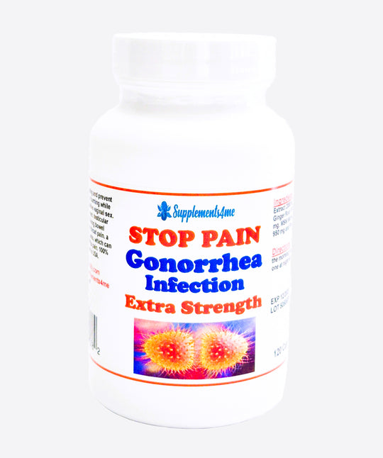 STOP GONORRHEA PAIN NATURALLY - EXTRA STRENGTH - STRONGEST PAIN KILLER - MADE IN USA