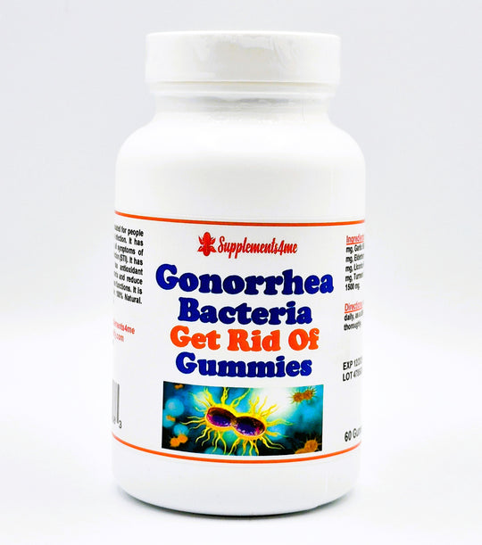 GET RID OF GONORRHEA BACTERIAL INFECTION -  TREAT PREVENT 60 GUMMIES - MADE IN USA