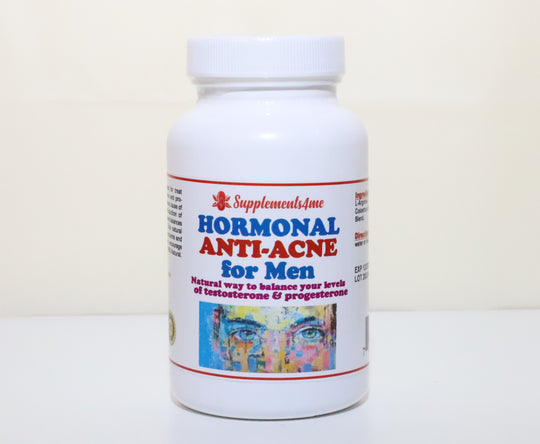 GET RID OF ACNE HORMONAL FOR MEN - BALANCE THE OVERPRODUCTION OF TESTOSTERONE - MADE IN USA