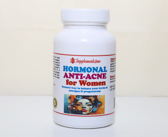 GET RID OF ACNE HORMONAL FOR WOMEN - BALANCE THE ESTROGEN & PROGESTERONE LEVELS - MADE IN USA