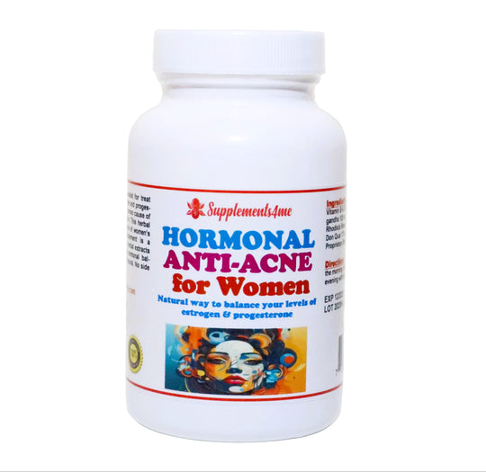 GET RID OF ACNE HORMONAL FOR WOMEN - BALANCE THE ESTROGEN & PROGESTERONE LEVELS - MADE IN USA