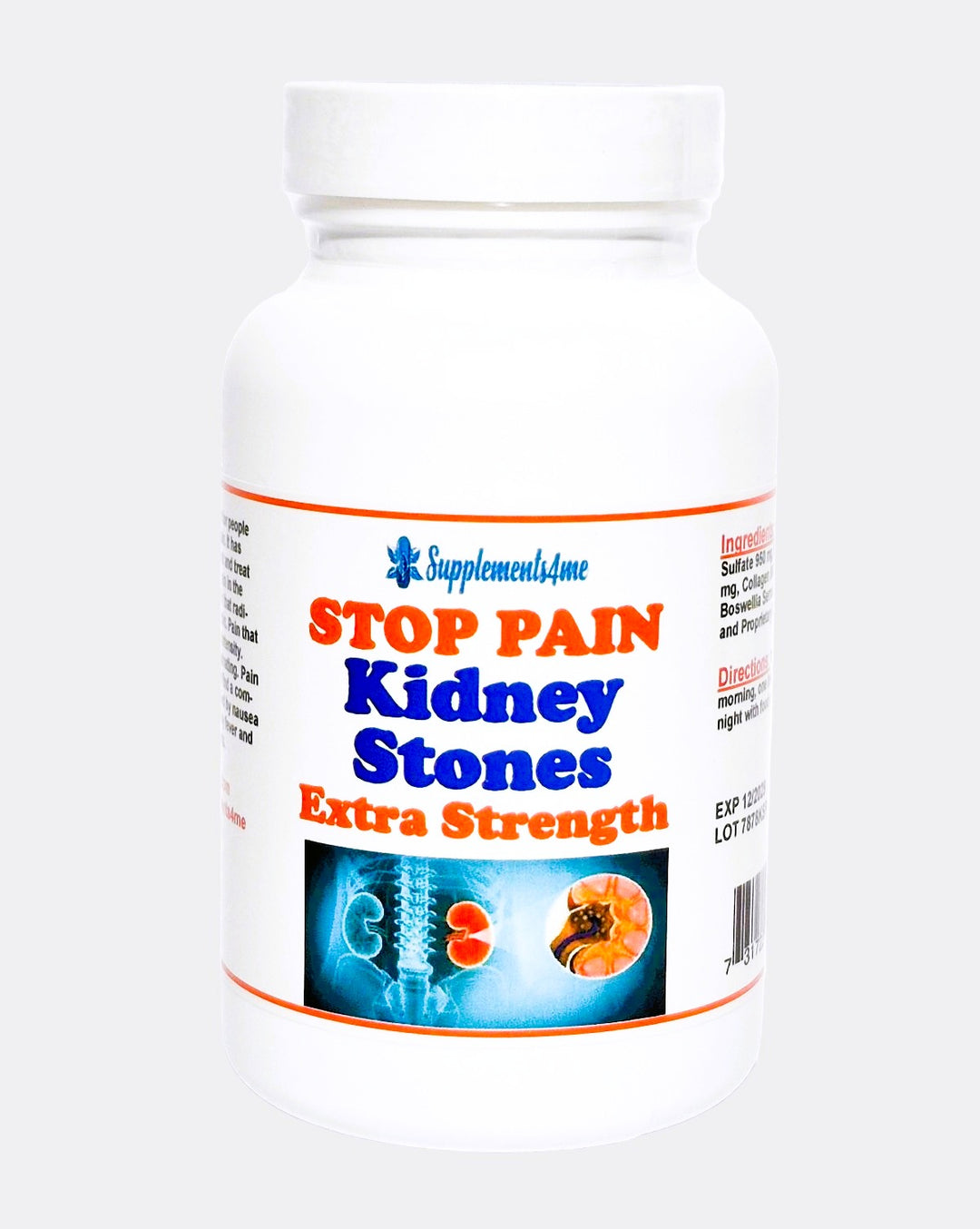 STOP KIDNEY STONES PAIN MEN & WOMEN - MADE IN USA