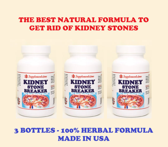 GET RID OF KIDNEY STONES NATURALLY - BEST HERBAL FORMULA TO BREAK KIDNEY STONES - STOP PAIN - MADE IN USA