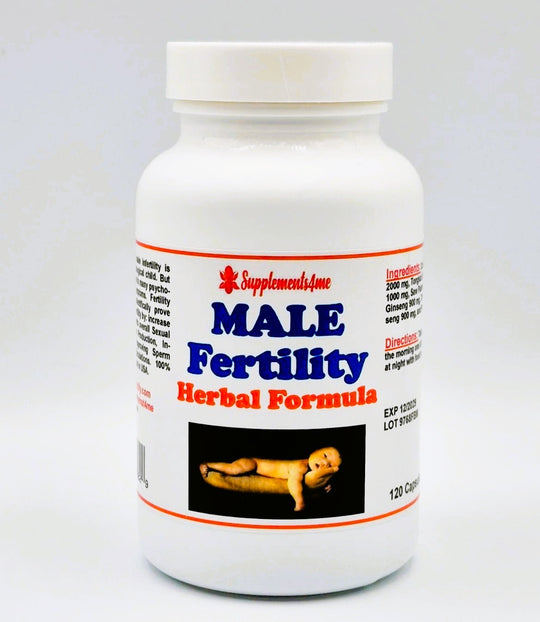 MALE FERTILITY HERBAL BOOSTERS - 120 CAPSULES - MADE IN USA