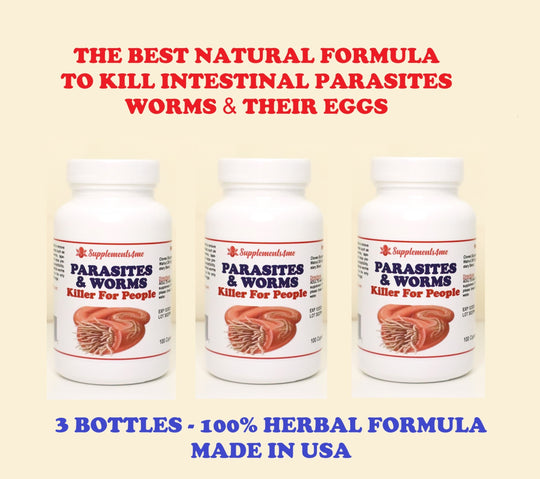 ELIMINATE INTESTINAL PARASITES & WORMS NATURALLY - get rid of intestinal parasites now - MADE IN USA