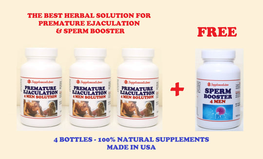 DELAY EJACULATION FOREVER -  STOP PREMATURE EJACULATION NATURALLY  - SPERM BOOSTER - MADE IN USA
