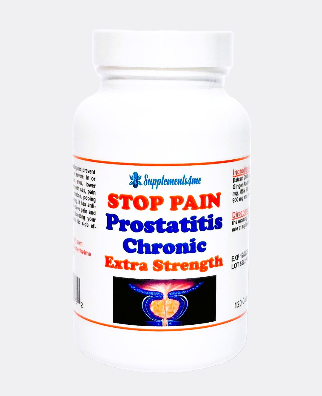 STOP PROSTATITIS CHRONIC PAIN NATURALLY - STRONGEST PROSTATITIS PAIN KILLER - MADE IN USA