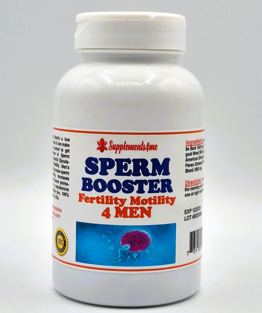 SPERM BOOSTER FOR MEN - 120 CAPSULES - MADE IN USA