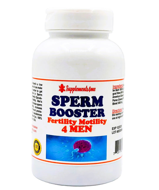 SPERM BOOSTER FOR MEN - 120 CAPSULES - MADE IN USA