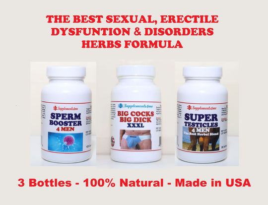 SUPER SPERM BOOSTER - BIG DICK - BIG COCKS - SUER TESTICLES -Increase Sperm Count - Powerful Ejaculations - MADE IN USA