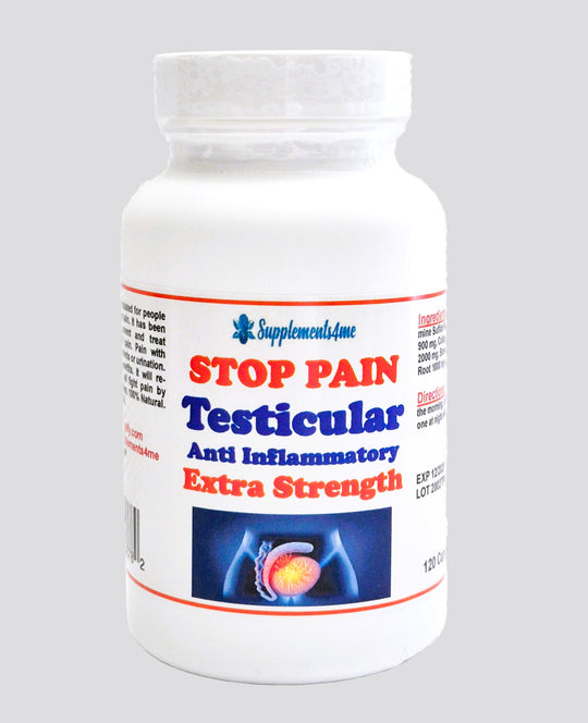 STOP TESTICULAR PAIN RIGHT NOW - STRONGEST PAIN KILLER - EXTRA STRENGTH - MADE IN USA
