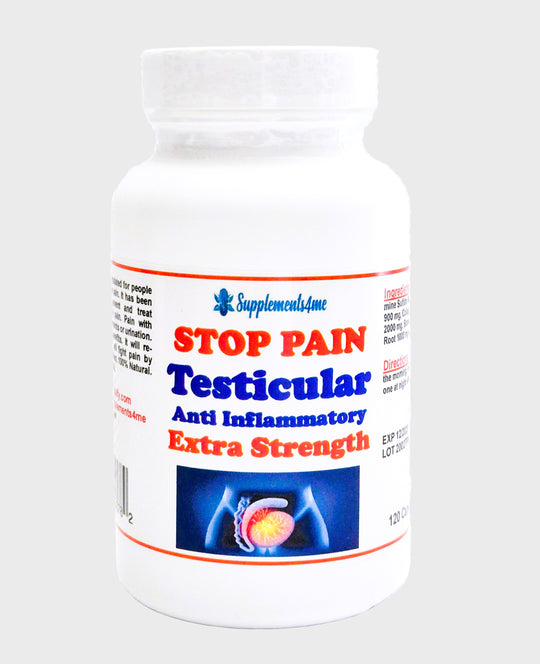 STOP TESTICULAR PAIN RIGHT NOW - STRONGEST PAIN KILLER - EXTRA STRENGTH - MADE IN USA