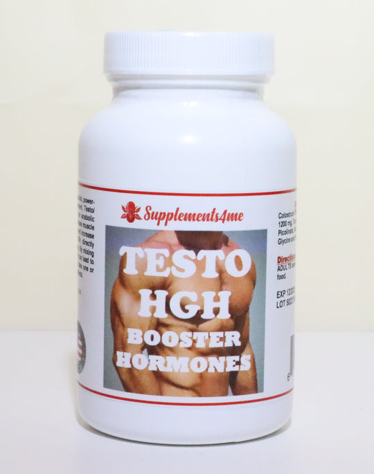 TESTOSTERONE & HGH HORMONES BOOSTER - INCREASE TESTOSTERONE & HGH LEVELSMADE IN USA