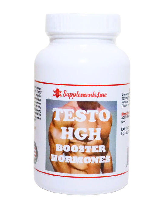 TESTOSTERONE & HGH HORMONES BOOSTER - INCREASE TESTOSTERONE & HGH LEVELSMADE IN USA