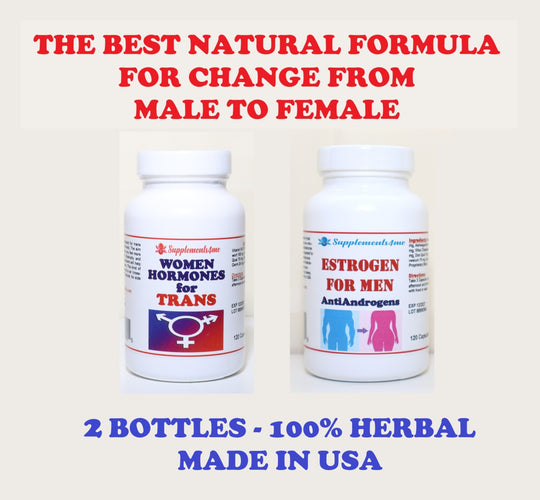 NATURAL CHANGE FROM MALE TO FEMALE - cross-sex’ hormone therapy - MADE IN USA