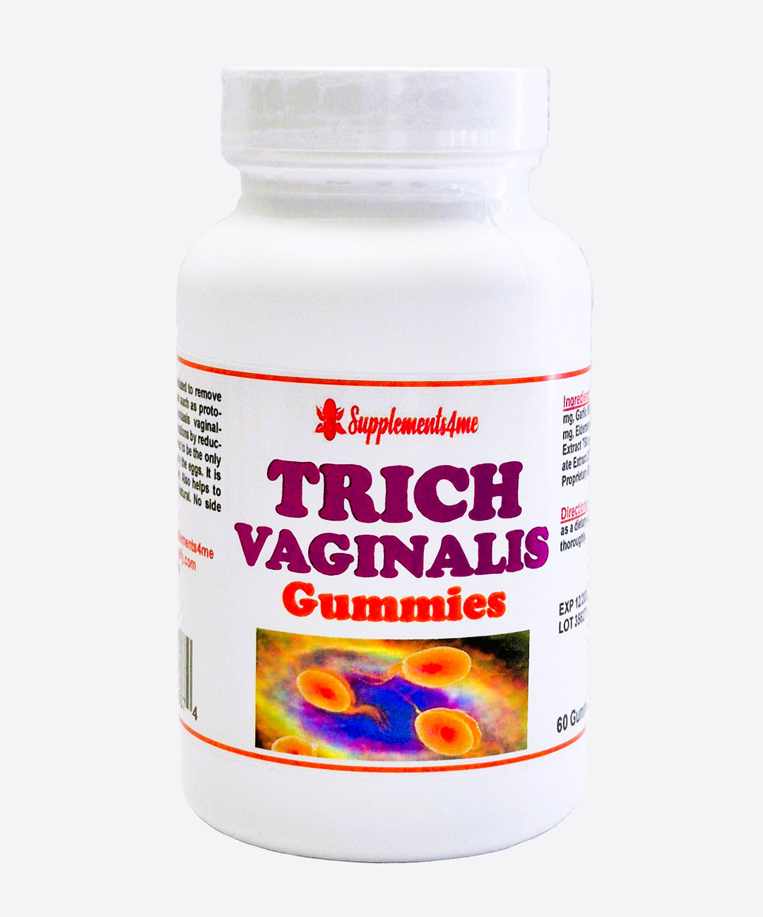 GET RID OF TRICHOMONIASIS VAGINALIS NATURALLY - STRONG ANTI PARASITES GUMMIES - MADE IN USA