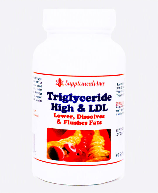 lowering triglyceride levels RIGHT NOW - TRIGLYCERIDES REMOVER & FLUSHER - ANTIOXIDANT SUPPLEMENT - MADE IN USA