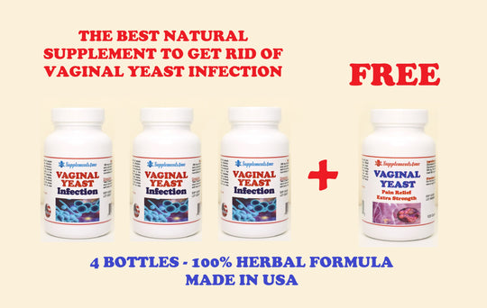 GET RID OF VAGINAL YEAST - FUNGUS INFECTION KILLER & STOP THE PAIN - CANDIDIASIS - TREAT & PREVENT - MADE IN USA