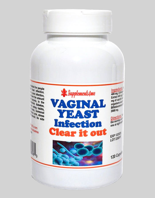 GET RID OF VAGINAL YEAST INFECTION & CANDIDIASIS - ELIMINATE FUNGUS VAGINAL - TO TREAT AND PREVENT - MADE IN USA