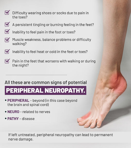 STOP THE FOOT & HAND NERVE PAIN - NERVE PAIN MIRACLE - MADE IN USA